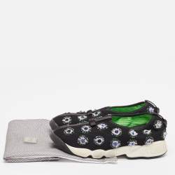 Dior Black Mesh Fusion Slip On Sneakers Size 38.5