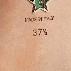 مملوكة مسبقًا Dior Magenta Embroidered Satin Dway Slide Sandals Size 37.5