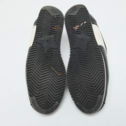 Pre Owned Dior Black/White Leather Diorun Low Top Sneakers Size 40.5