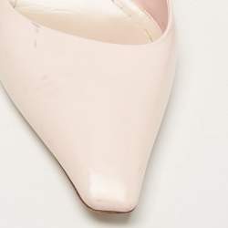 Dior Pink Leather Square Toe Pumps Size 39.5