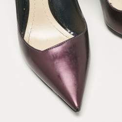 Dior Purple/Black Patent Leather Pointed Toe Pumps Size 36