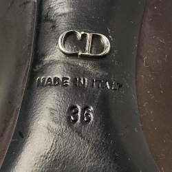 Dior Purple/Black Patent Leather Pointed Toe Pumps Size 36