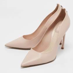 Dior Beige Leather Pointed Toe Pumps Size 40.5