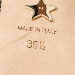 Pre Owned Dior Black Crystal Embellished Lurex Fabric J'adior Slingback Pumps Size 36.5