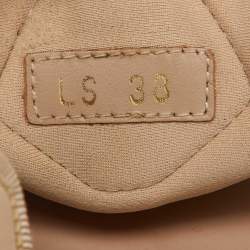 Pre Owned Dior Beige Fabric D-Connect Flat Sandals Size 38