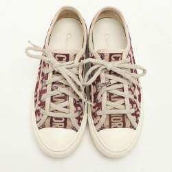Pre Owned Dior Multicolor Oblique Canvas Walk'n'Dior Low Top Sneakers Size 37