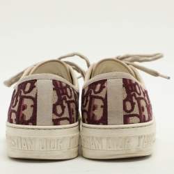 Pre Owned Dior Multicolor Oblique Canvas Walk'n'Dior Low Top Sneakers Size 37