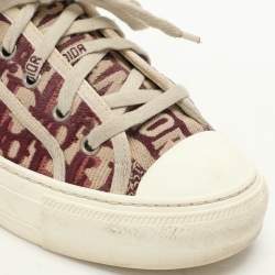 Pre Owned Dior Multicolor Oblique Canvas Walk'n'Dior Low Top Sneakers Size 37