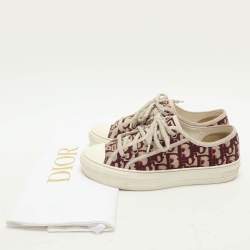Pre Owned Dior Multicolor Oblique Canvas Walk'n'Dior Low Top Sneakers Size 37