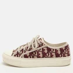Pre Owned Dior Multicolor Oblique Canvas Walk'n'Dior Low Top Sneakers Size 37