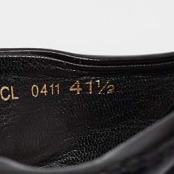 Dior Black Patent Leather Studded Platform Slide Sandals Size 41.5