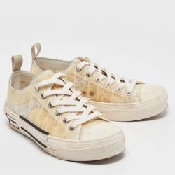 Dior Off White Oblique Mesh and Rubber B23 Sneakers Size 37