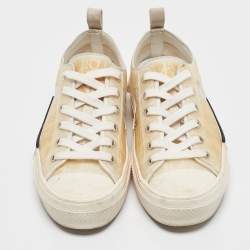 Dior Off White Oblique Mesh and Rubber B23 Sneakers Size 37