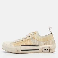 Dior Off White Oblique Mesh and Rubber B23 Sneakers Size 37