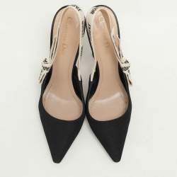 Pre Owned Dior Black Canvas J'Adior Slingback Sandals Size 40