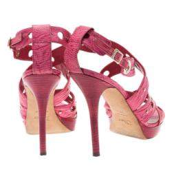 Pre Owned صندل ديور جلد وردي ذو فتحات مقاس 39.5