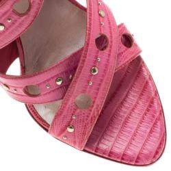 Pre Owned صندل ديور جلد وردي ذو فتحات مقاس 39.5