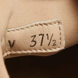 Pre Owned Dior Beige Fabric and Rubber D-Connect Low Top Sneakers Size 37.5 