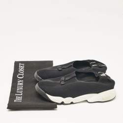 Dior Black Mesh Fusion Slip On Sneakers Size 36.5