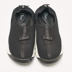 Dior Black Mesh Fusion Slip On Sneakers Size 36.5