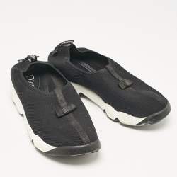 Dior Black Mesh Fusion Slip On Sneakers Size 36.5