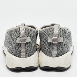 Pre Owned Dior Grey Mesh Fusion Slip On Sneakers Size 38.5