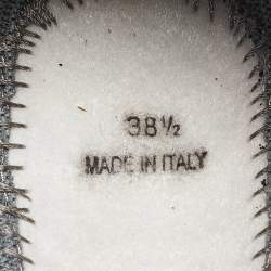 Pre Owned Dior Grey Mesh Fusion Slip On Sneakers Size 38.5