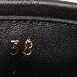 Dior Black Leather Diorevolution Slide Sandals Size 38