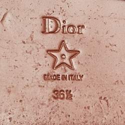 Pre Owned Dior Beige Leather D-Trap Sandals Size 36.5