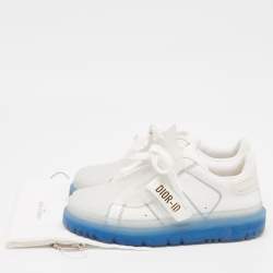 Dior White Leather and Rubber Dior ID  Sneakers Size 36.5