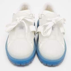 Dior White Leather and Rubber Dior ID  Sneakers Size 36.5