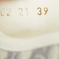 Pre Owned Dior Grey/White Oblique Canvas Walk'n'Dior Low Top Sneakers Size 39