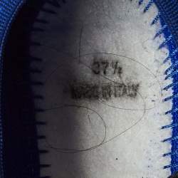 Pre Owned Dior Blue Mesh Embellished Fusion Slip On Sneakers Size 37.5