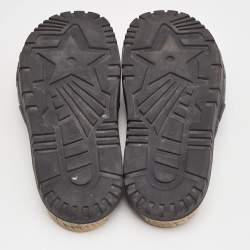 Dior Black Cannage Quilted Leather D-Twist Espadrille Flat Sandals Size 38