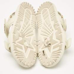 Dior Cream Leather DiorAct Slingback Sandals Size 35.5