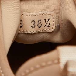 Dior Beige Neoprene and Rubber D-Connect Sneakers Size 38.5