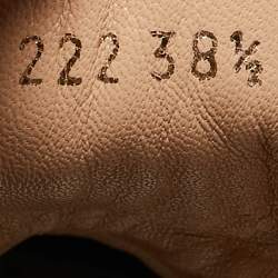 Pre Owned Dior Gold Lace and Mesh Walk'n'Dior High Top Sneakers Size 38.5