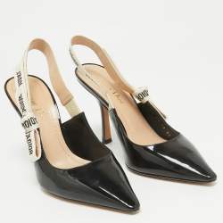 Pre Owned Dior Black Patent Leather J'Adior Pumps Size 37