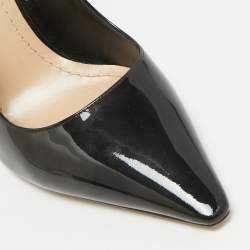 Pre Owned Dior Black Patent Leather J'Adior Pumps Size 37