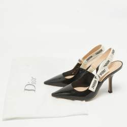 Pre Owned Dior Black Patent Leather J'Adior Pumps Size 37