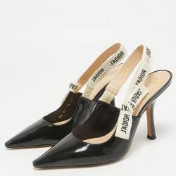 Pre Owned Dior Black Patent Leather J'Adior Pumps Size 37