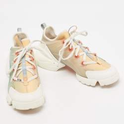 Dior Multicolor Neoprene and PVC D-Connect Sneakers Size 39