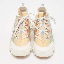 Dior Multicolor Neoprene and PVC D-Connect Sneakers Size 39