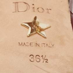 Dior Dark Red Leather J'adior Slingback Pumps Size 36.5