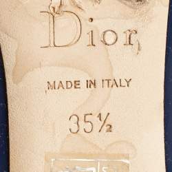Dior Blue Patent Leather Ballet Flats Size 35.5