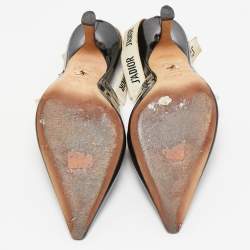 Pre Owned Dior Black Patent Leather J'adior Pumps Size 37.5