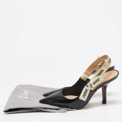 Pre Owned Dior Black Patent Leather J'adior Pumps Size 37.5