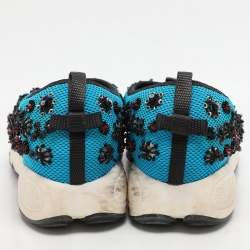 مملوكة مسبقًا Dior Turquoise Mesh Fusion Slip On Sneakers Size 39