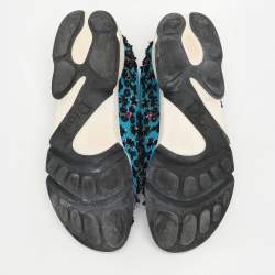 مملوكة مسبقًا Dior Turquoise Mesh Fusion Slip On Sneakers Size 39