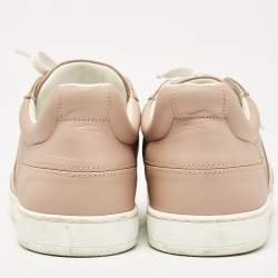 Dior Beige Leather D-star Lace Up Sneakers Size 38